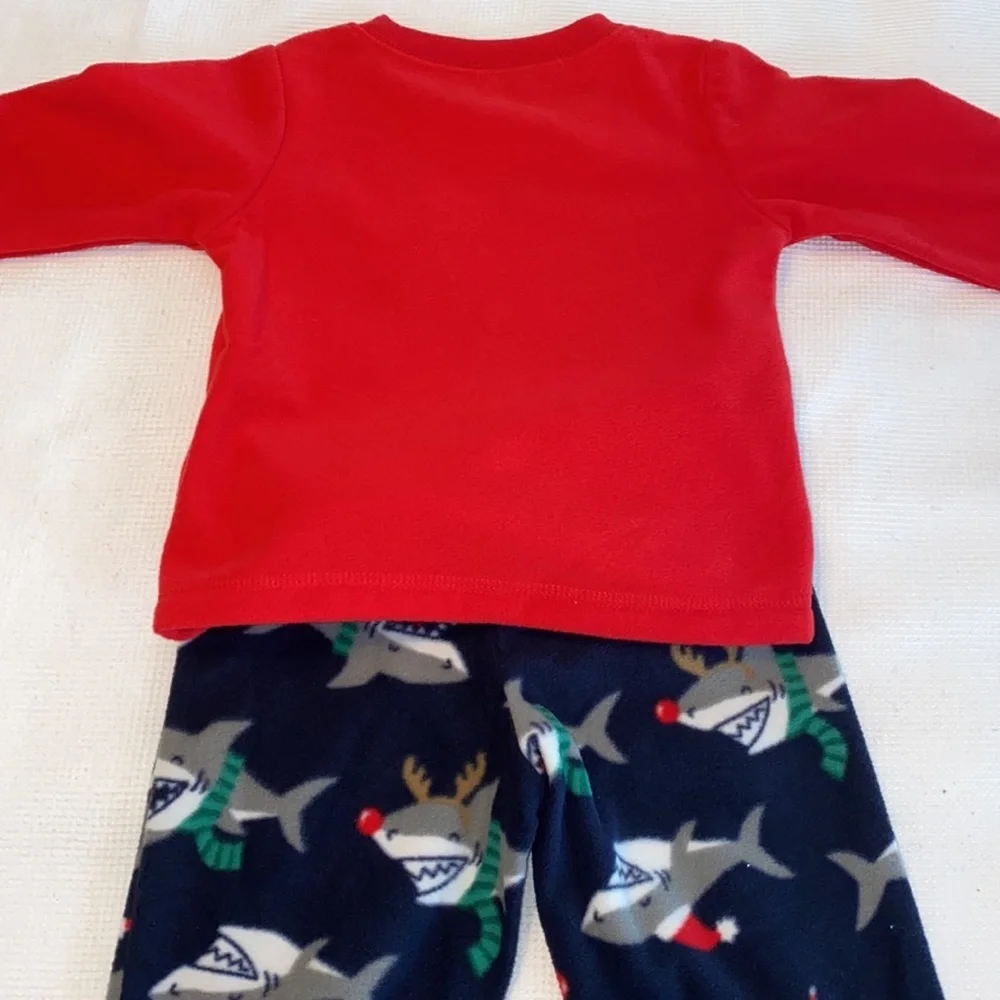 Just One You Christmas 2 pieces Shark 12 months